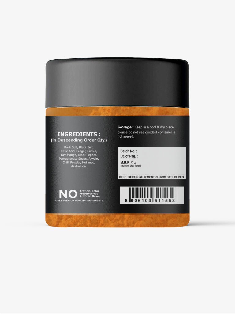 “Tangy Indian Chaat Masala spice blend”